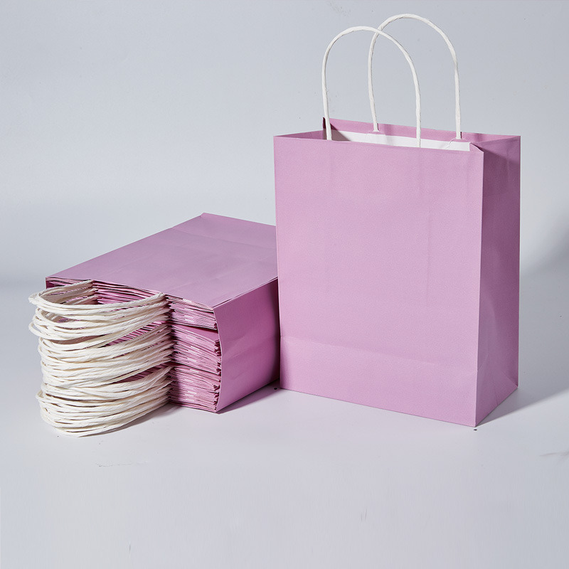 Luxury Recycled Paper Bags with Die Cut Handle